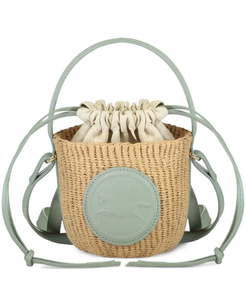 Chloé xMifuko small Horse Medal bucket bag - Nude Nude