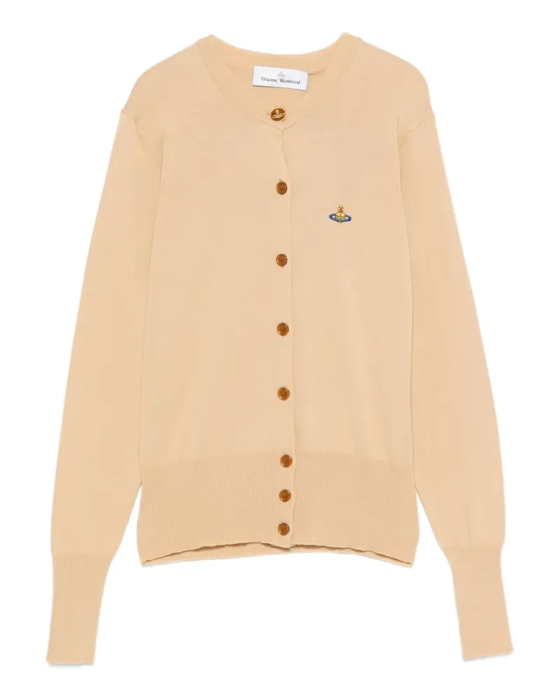 Vivienne Westwood Cardigan mit Logo-Stickerei - Nude Nude
