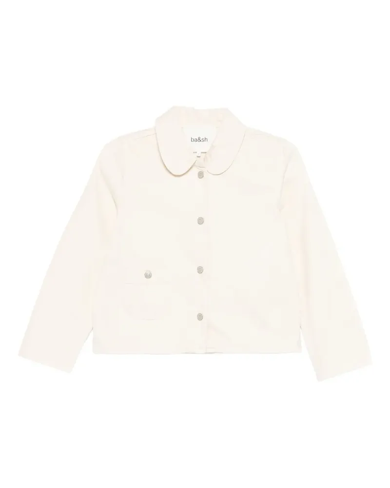 ba&sh Etiny Peter Pan-collar pocket jacket - Nude Nude