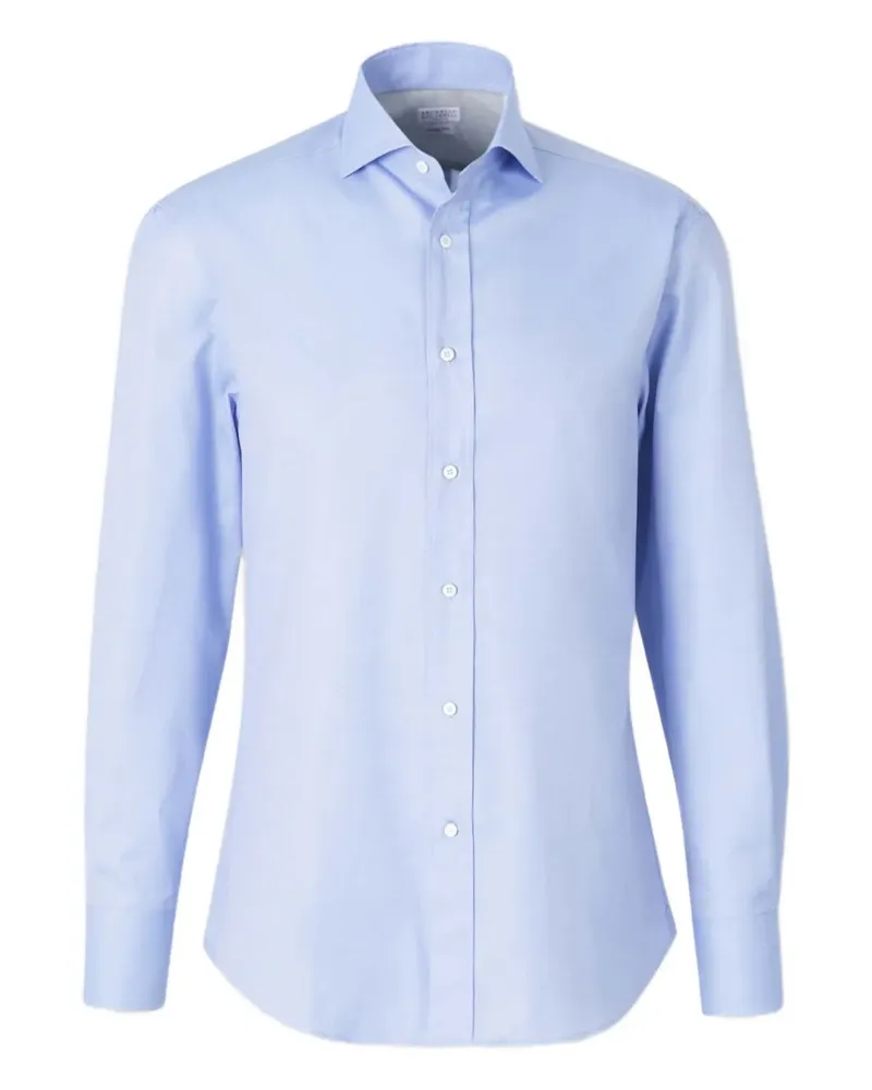 Brunello Cucinelli Klassisches Hemd - Blau Blau