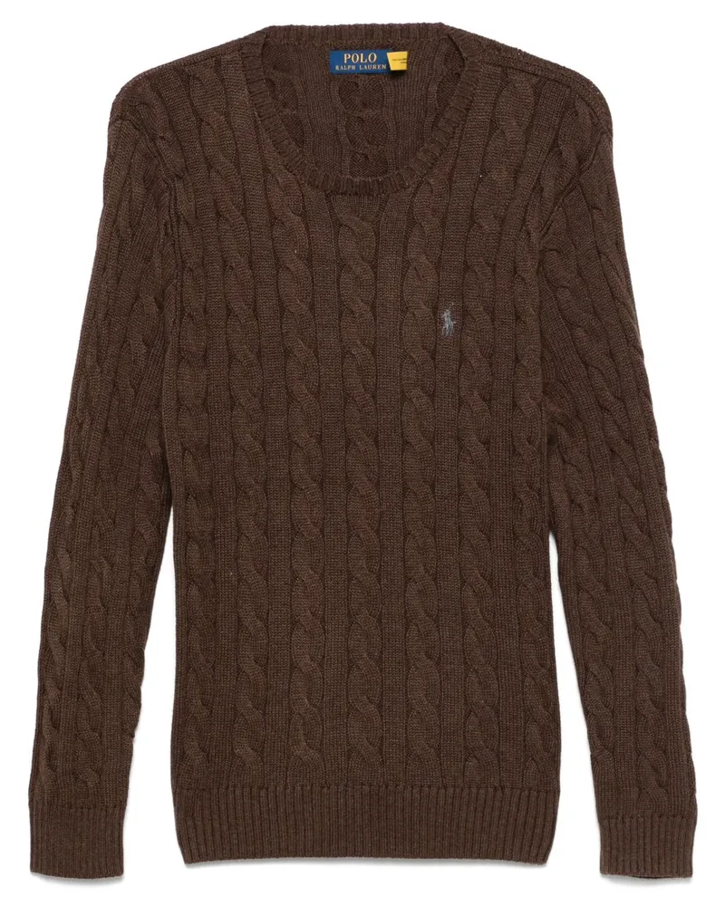 Ralph Lauren Pullover mit Zopfmuster - Braun Braun