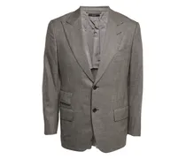 Wollblazer mit Klappentasche - Grau