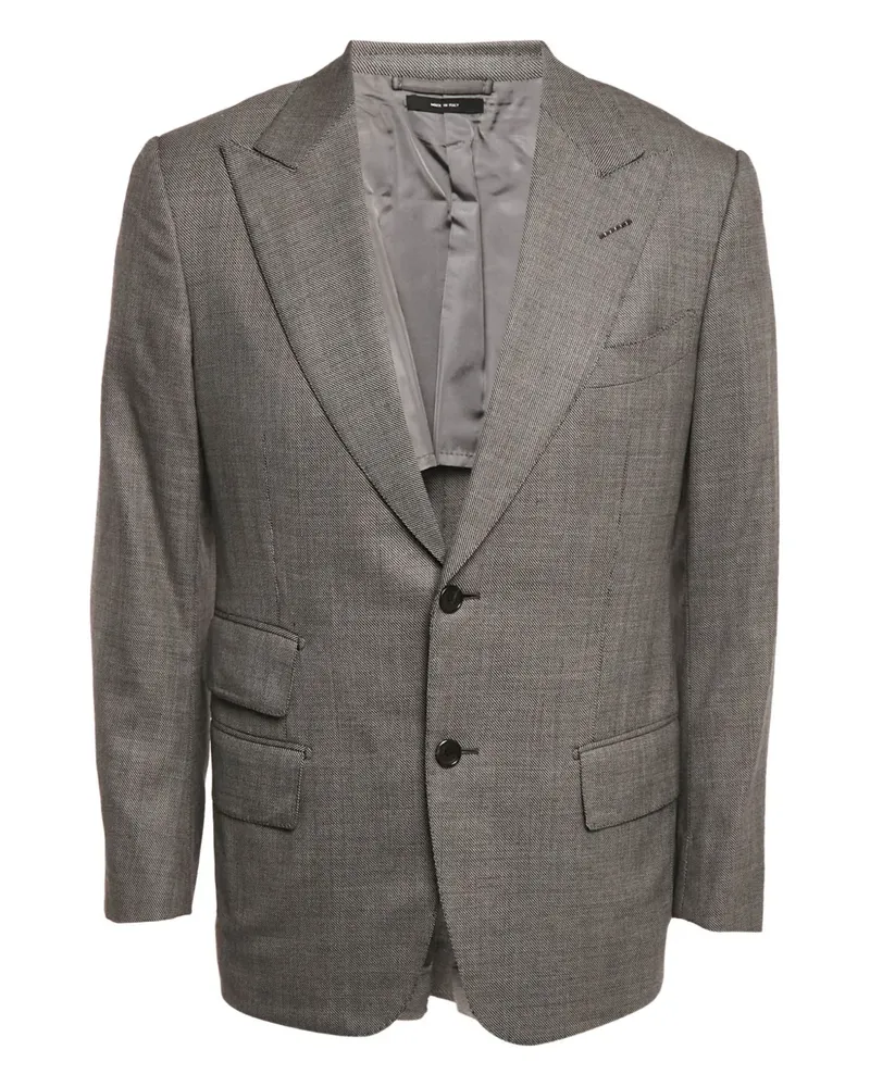 Tom Ford Wollblazer mit Klappentasche - Grau Grau