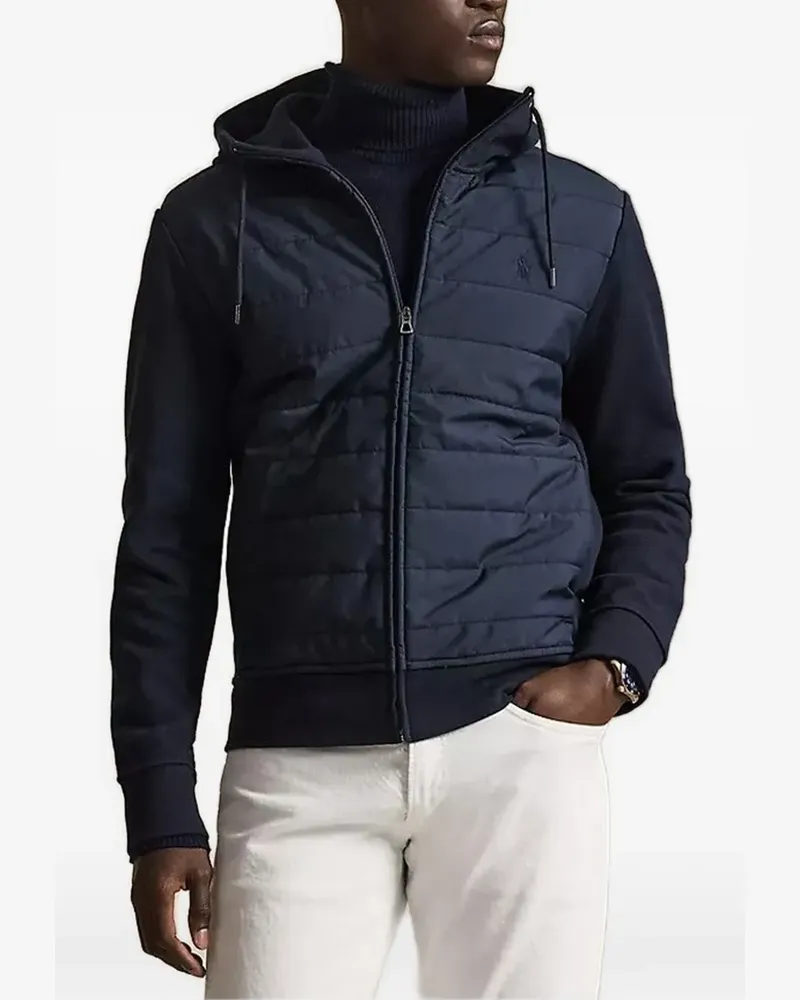 Ralph Lauren hooded zip t-shirt - Blau Blau