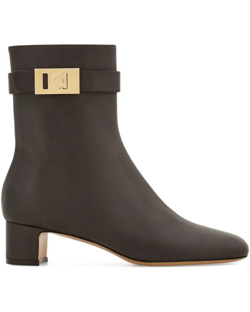 Ferragamo Stiefeletten mit Hug-Schnalle 40mm - Braun Braun