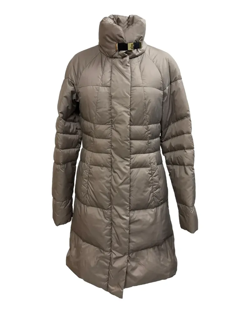 HUGO BOSS quilted buckle-collar coat - Nude Nude