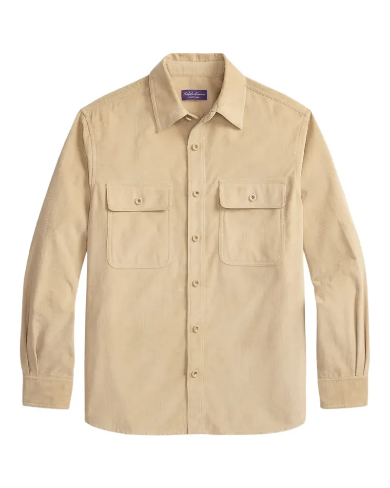 Ralph Lauren Hemd aus Cord - Nude Nude