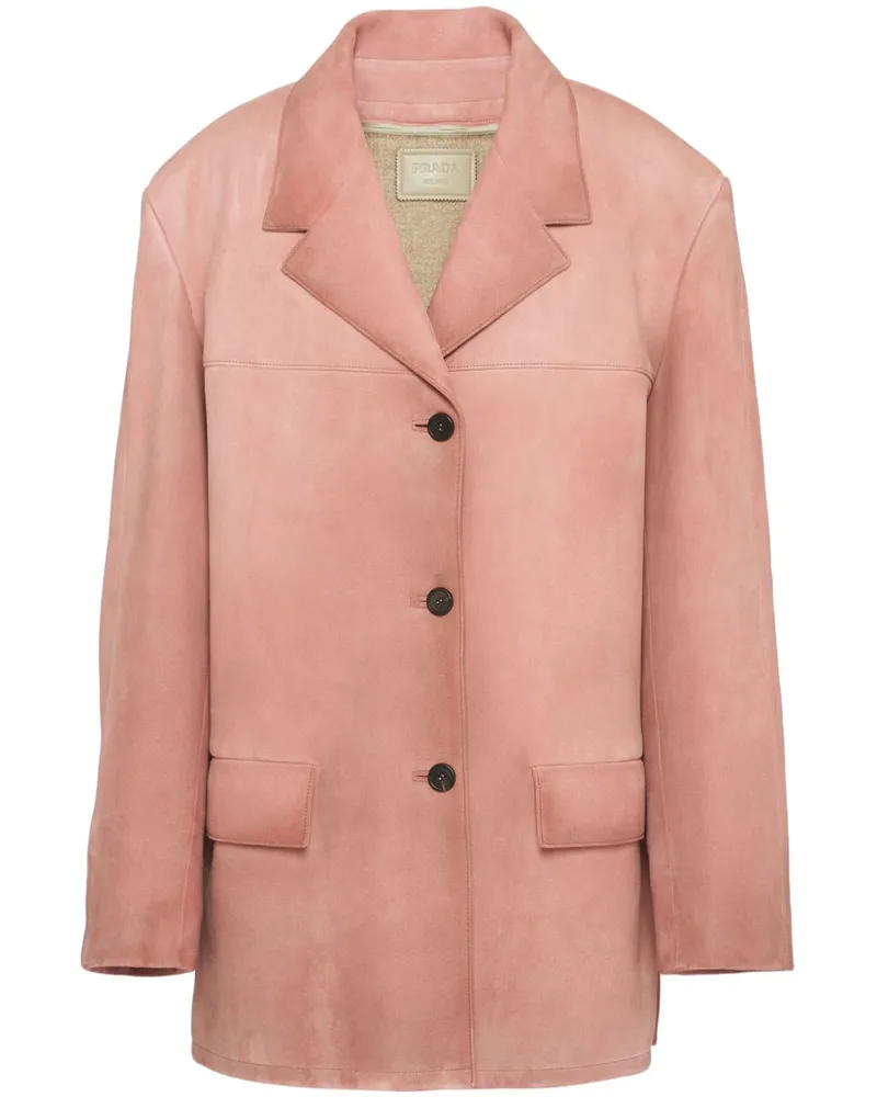 Prada Blazer aus Wildleder - Rosa Rosa