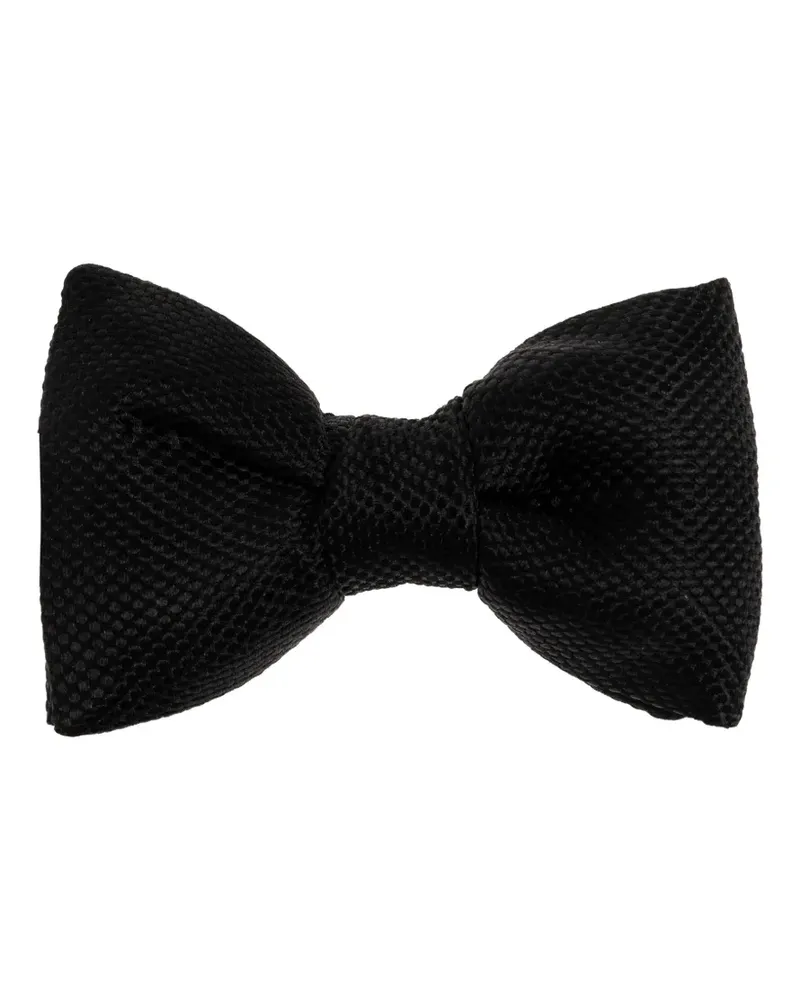 Tom Ford Strukturierte Fliege - Schwarz Schwarz