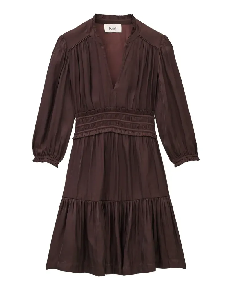 ba&sh Cyrilia long-sleeve mini dress - Violett Violett