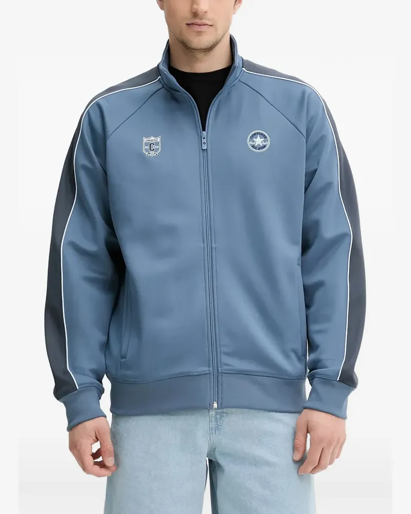 Converse zip contrast-panel sweaters - Blau Blau