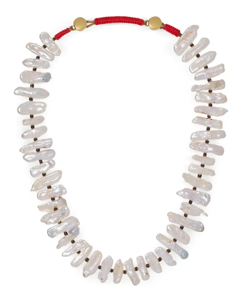 Roxanne Assoulin Pearl Branch Halskette - Weiß Weiß