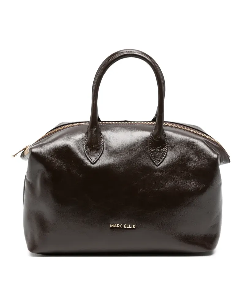 MARC ELLIS Softy Tote Bag aus Leder - Braun Braun