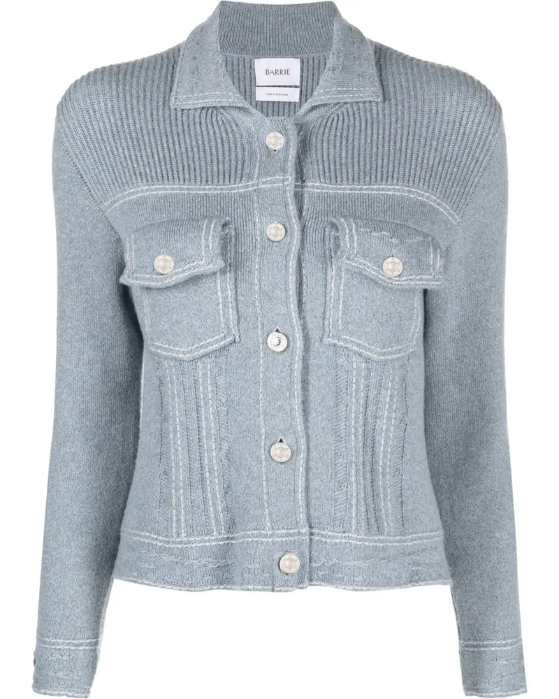 Barrie Gestrickte Jacke - Blau Blau