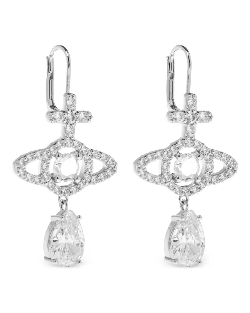 Vivienne Westwood Olympia embellished drop earrings - Silber Silber