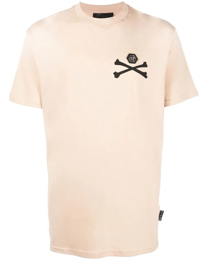 Philipp Plein T-Shirt mit Skelett-Print - Nude Nude