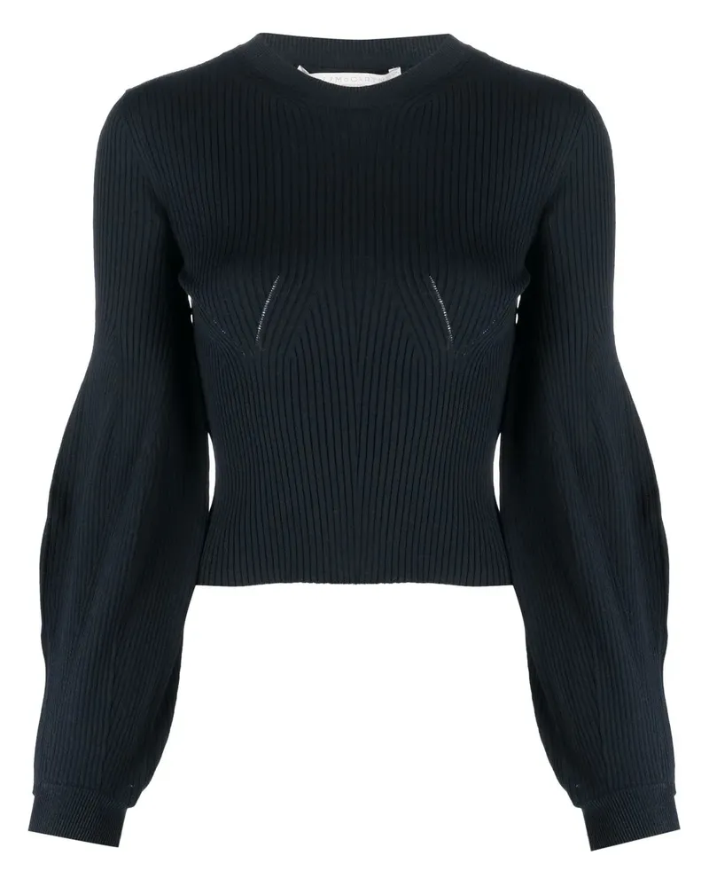 Stella McCartney Gerippter Strickpullover - Blau Blau