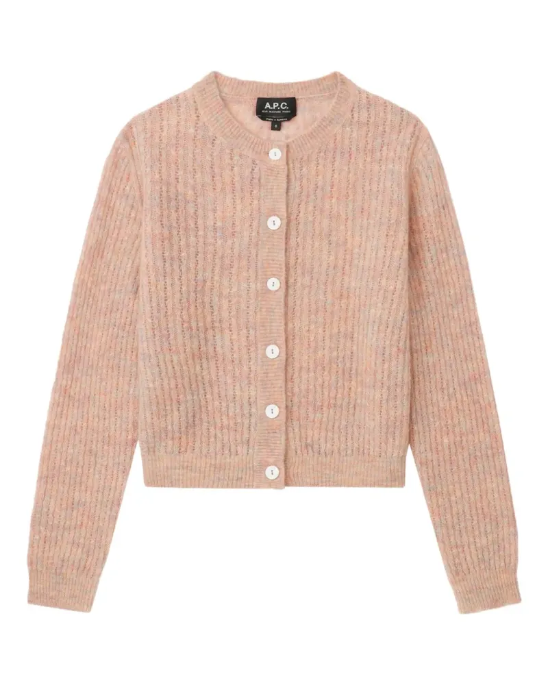 A.P.C. Cardigan mit Knopfleiste - Rosa Rosa