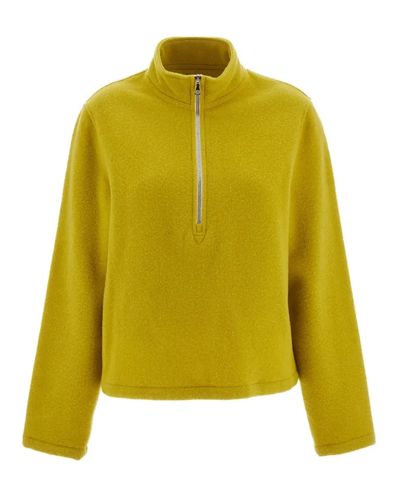 Rier Fleece half-zip wool sweater - Gelb Gelb