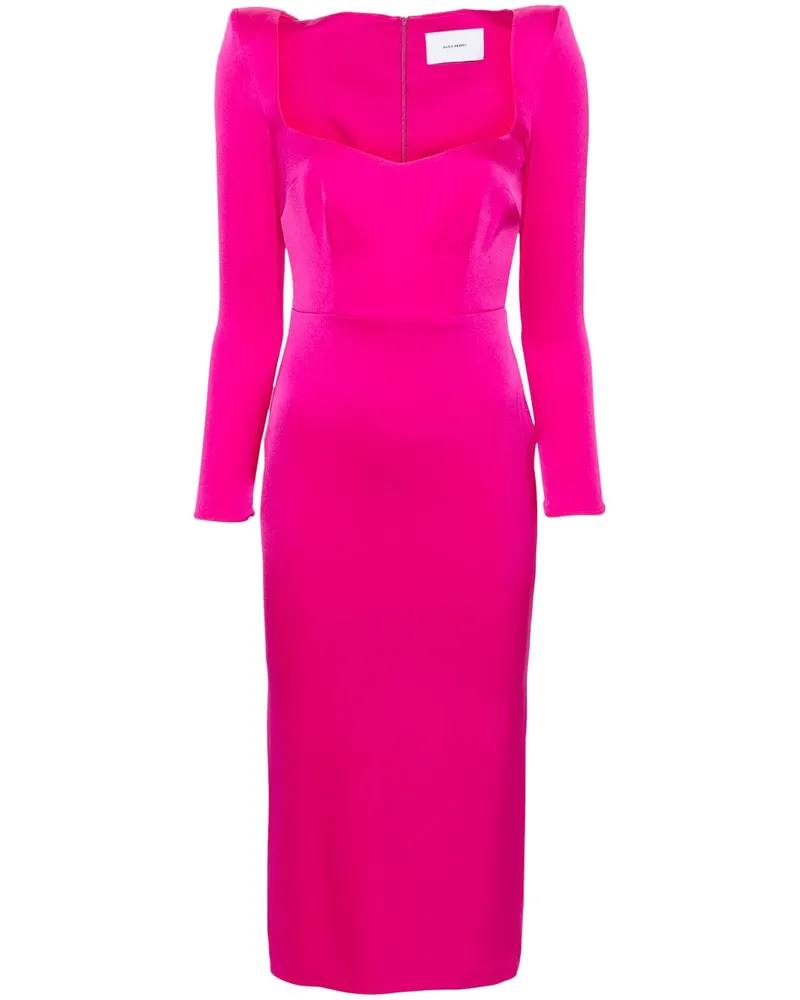 Alex Perry Maxikleid mit langen Ärmeln - Rosa Rosa