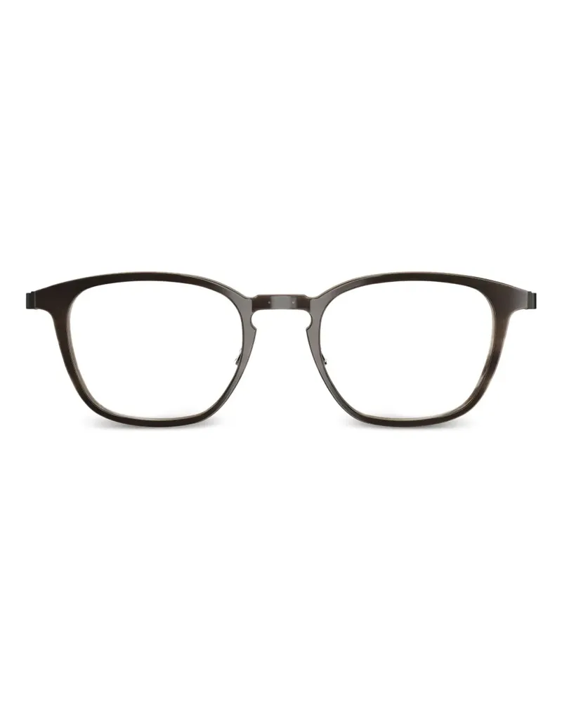 Lindberg Brille mit eckigem Gestell - Braun Braun