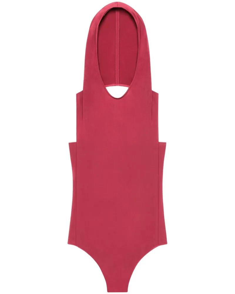 Courrèges Illusion Body mit Kapuze - Rot Rot