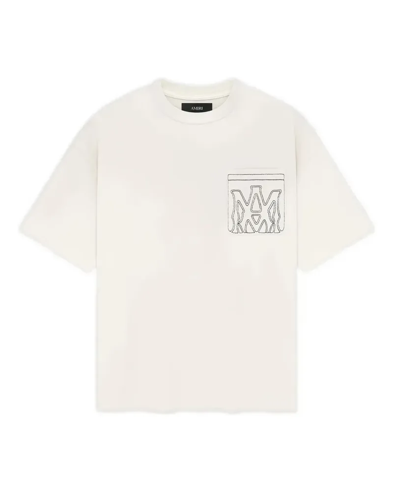 Amiri chest-pocket T-shirt - Nude Nude