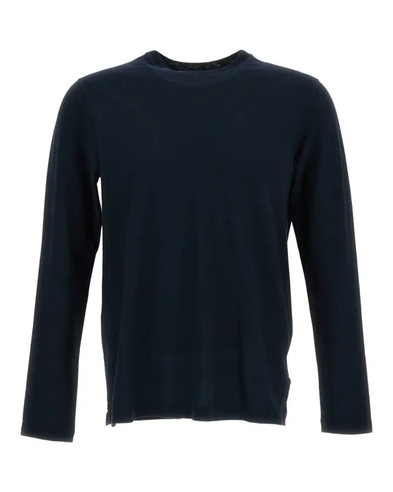Zanone Klassisches Langarmshirt - Blau Blau