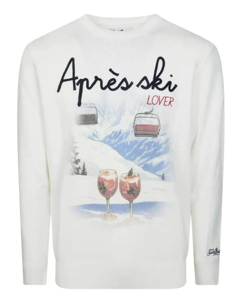MC2 Saint Barth Heron Pullover mit Print - Weiß Weiß