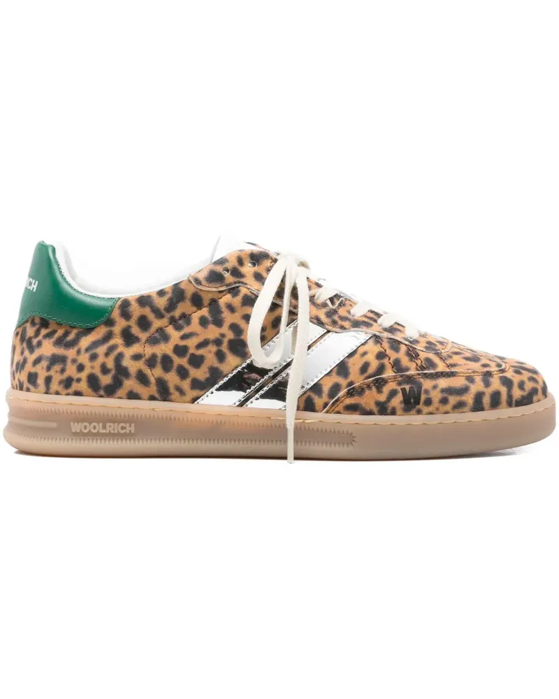Woolrich Sneakers mit Leoparden-Print - Braun Braun