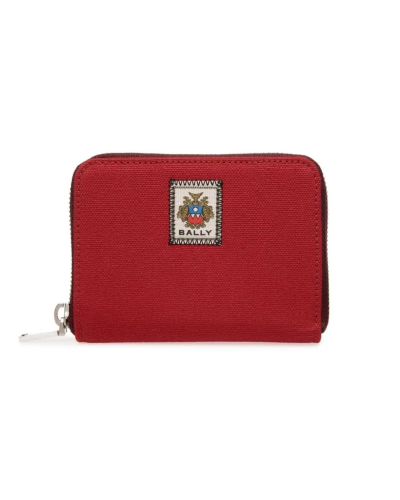 Bally Portemonnaie mit Logo-Patch - Rot Rot
