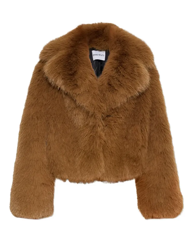 STAND Samara Jacke mit Kragen - Braun Braun