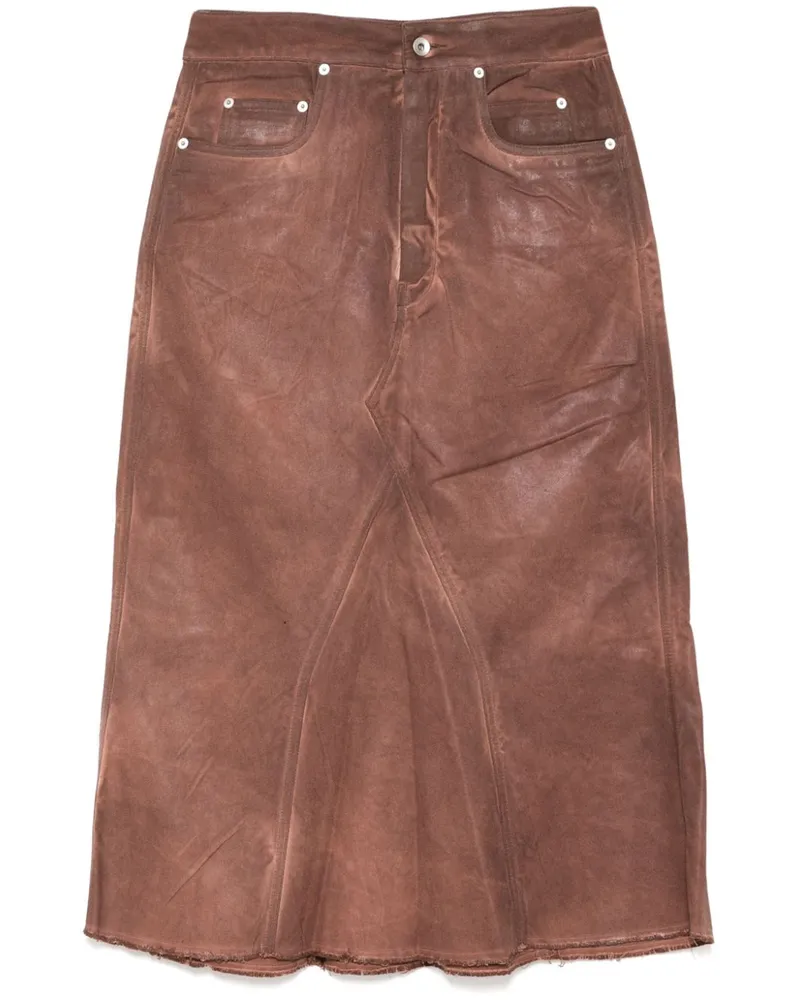 DRKSHDW by Rick Owens Klassischer Jeansrock - Nude Nude