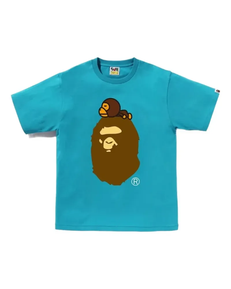 BAPE Milo on Big Ape T-shirt - Blau Blau