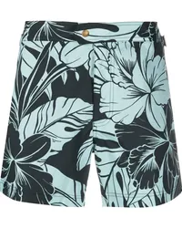 Tom Ford Badeshorts mit Blumen-Print Grün