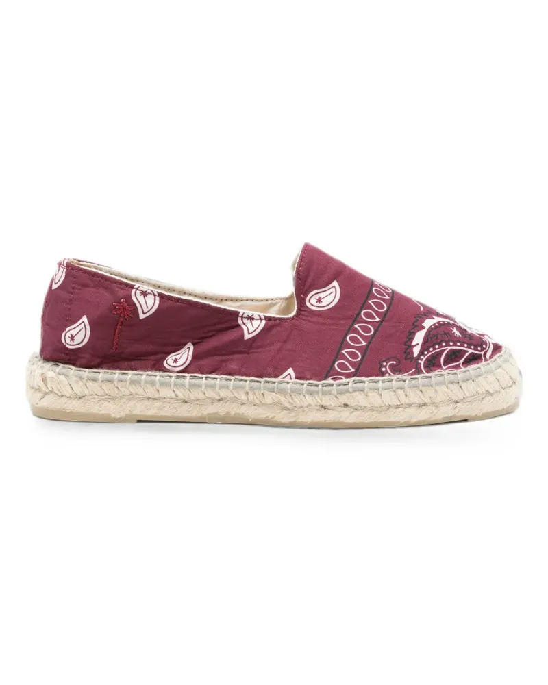Manebí paisley-print espadrilles - Rot Rot