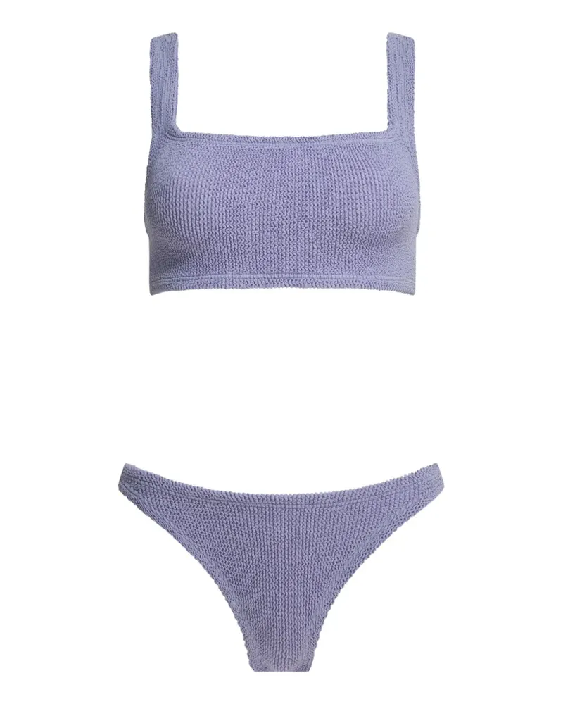 Hunza G Xandra Bikini in Knitteroptik - Violett Violett