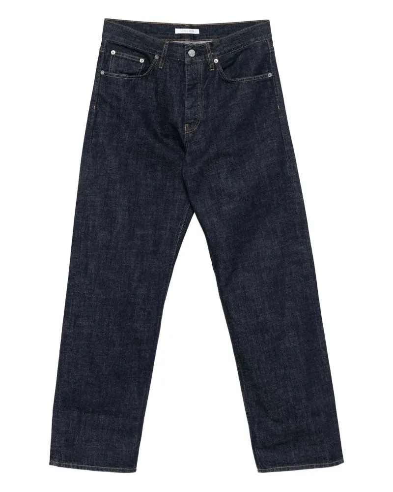 Sunflower button-fastening cotton jeans - Blau Blau