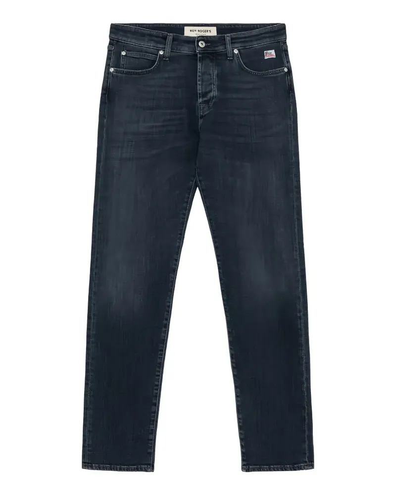 Roy Roger's logo-patch jeans - Schwarz Schwarz