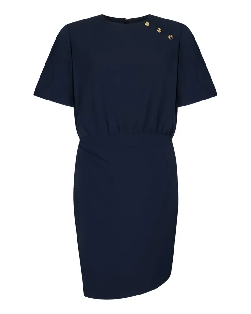 Liu Jo button-embellished asymmetrical dress - Blau Blau