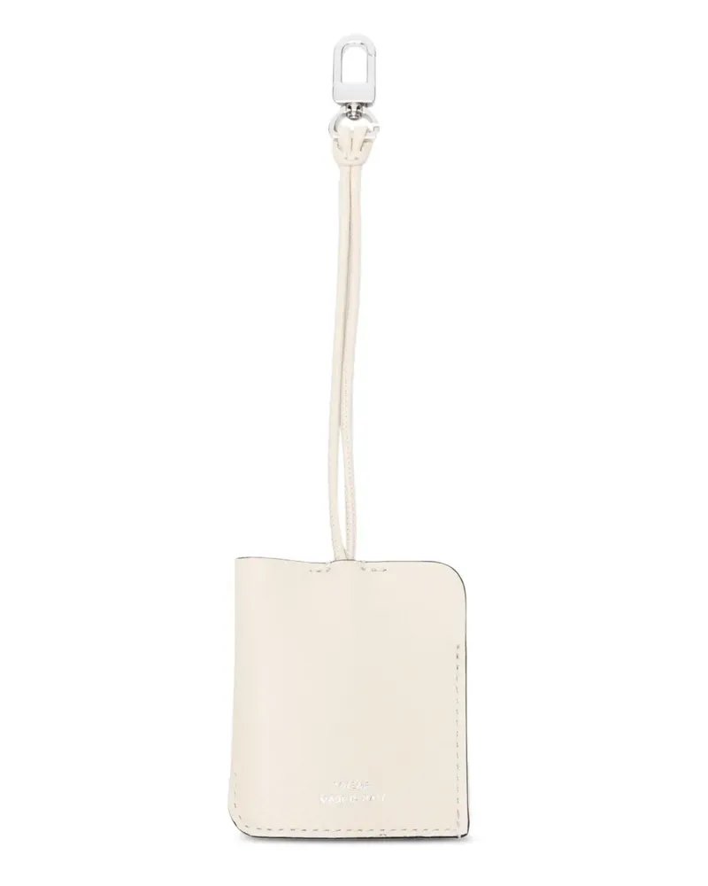 Totême Schlüsselanhänger aus gekörntem Leder - Nude Nude