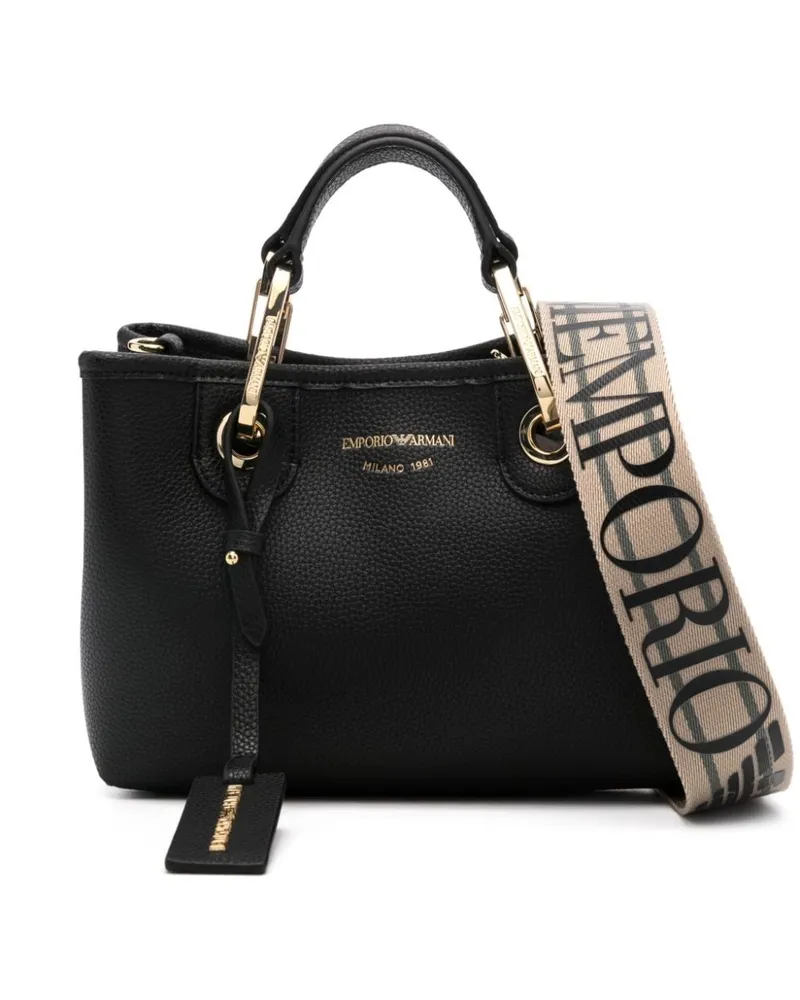 Emporio Armani Umhängetasche mit Logo - Schwarz Schwarz