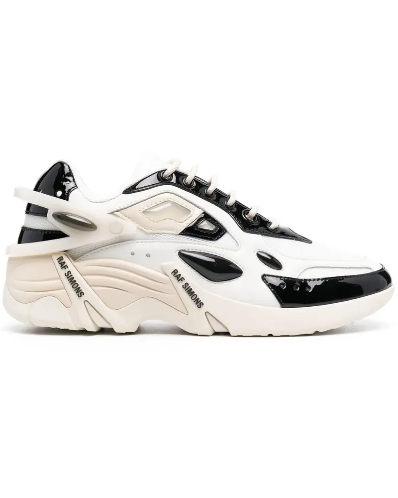 Raf Simons Sneakers mit Kontrasteinsätzen - Weiß Weiß