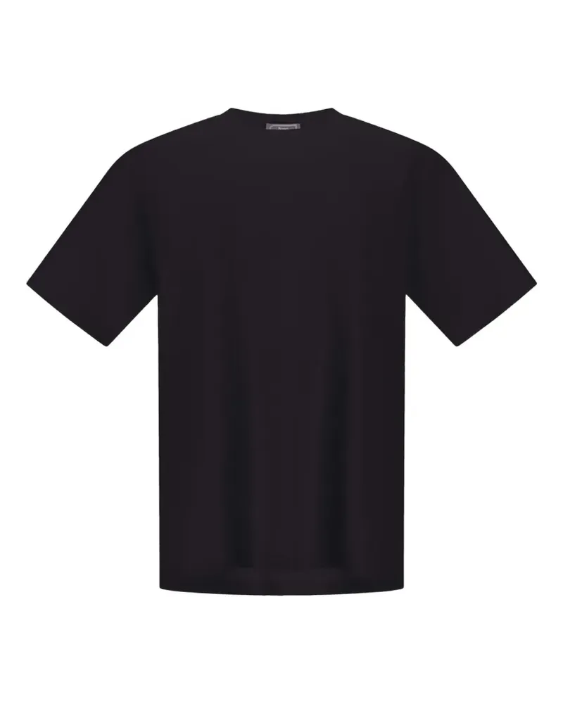 Herno T-Shirt mit rundem Ausschnitt - Schwarz Schwarz