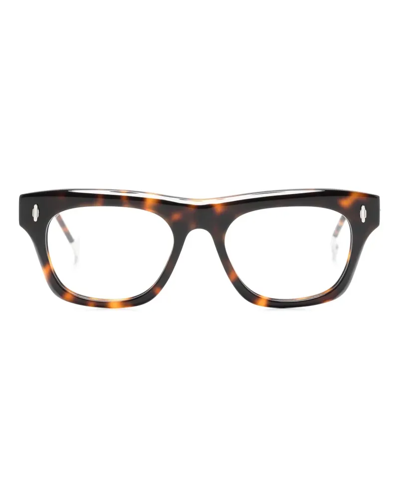 Eyepetizer Runde Brille in Schildpattoptik - Braun Braun