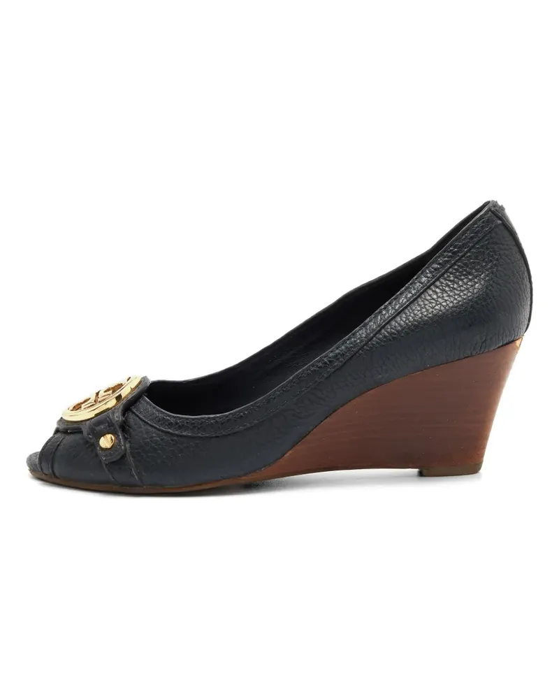 Tory Burch Leticia peep-toe wedge sandals - Blau Blau