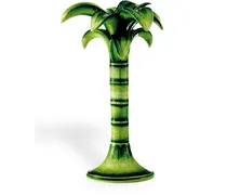 Mittelgroßer Kerzenhalter in Palmenform - Grün