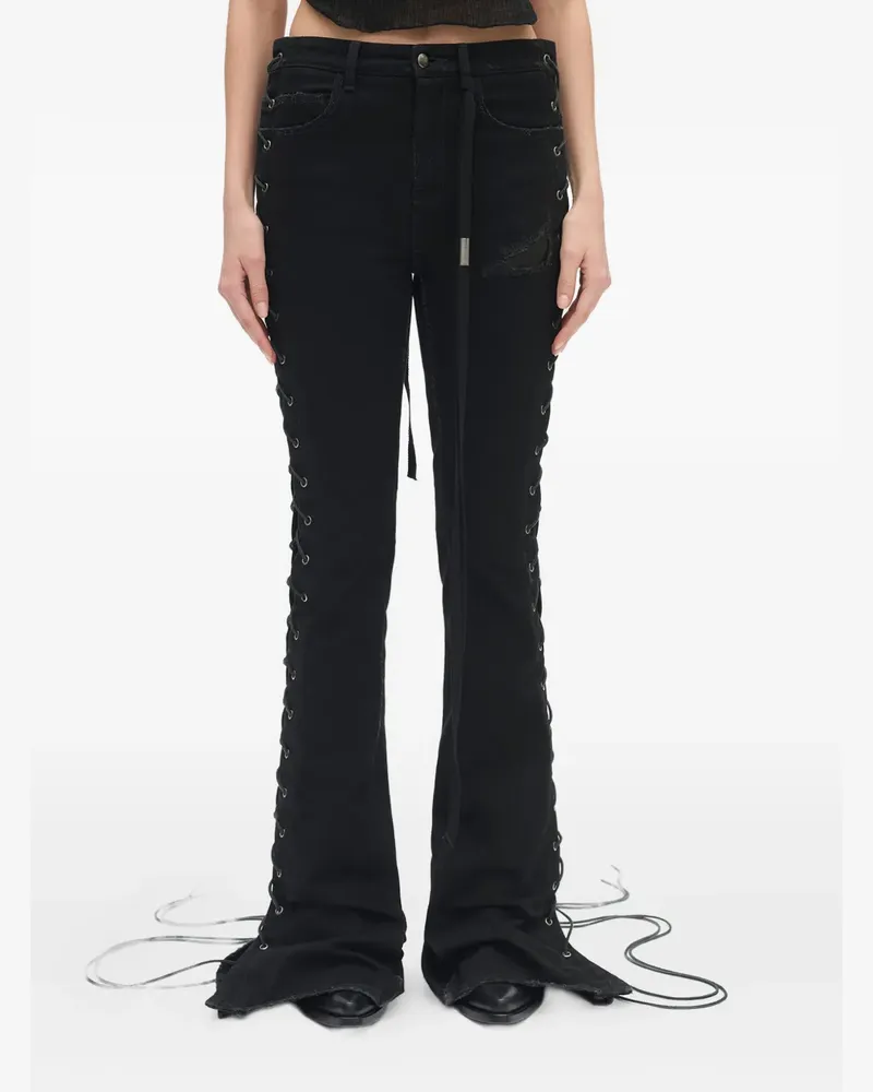 Ann Demeulemeester Treze bootcut jeans - Schwarz Schwarz