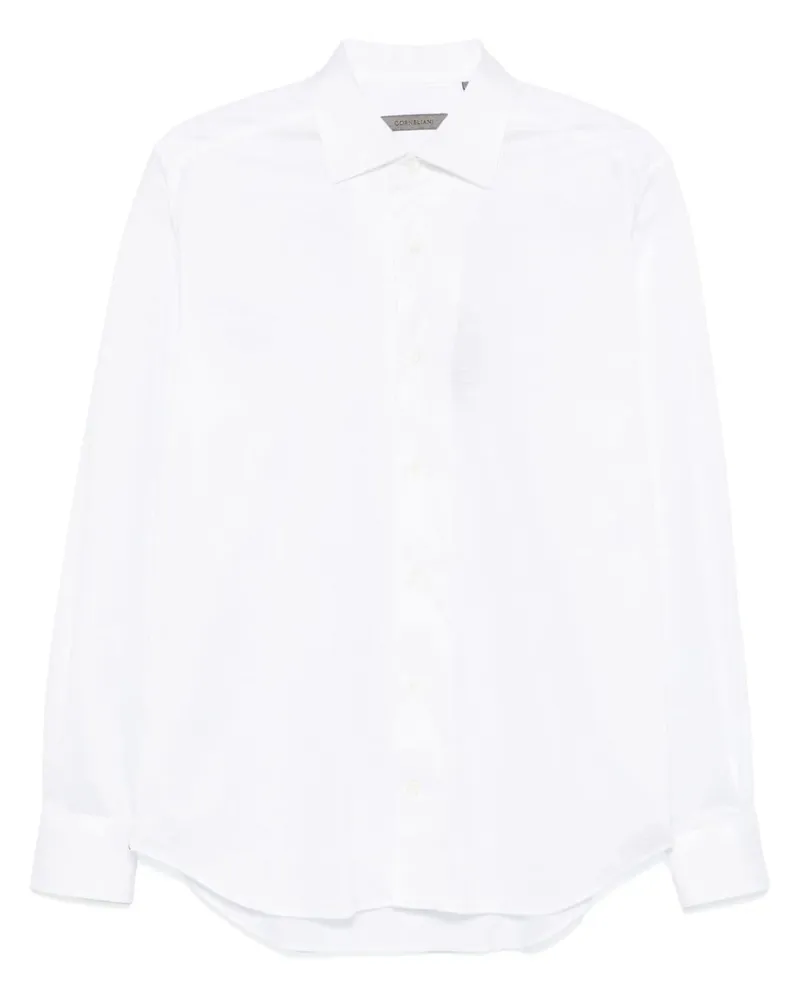 Corneliani Klassisches Jerseyhemd - Weiß Weiß