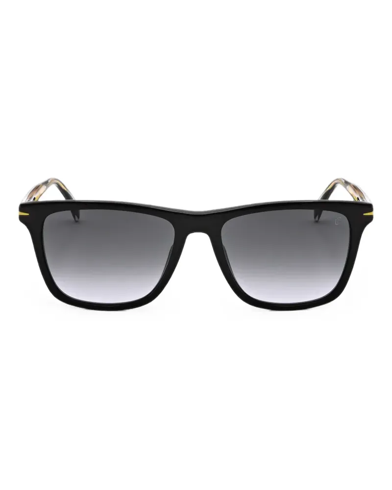 EYEWEAR by DAVID BECKHAM Sonnenbrille mit eckigem Gestell - Schwarz Schwarz